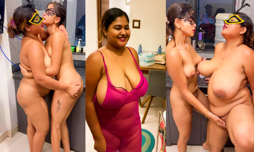 Sarmishtha Sarkar aka Bongonaari and Megha Das Lesbian In the Kitchen App Content